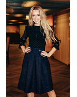 SPARKLE PETUNIA SKIRT NAVY BLUE