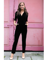 BLACK VELVET JUMPSUIT