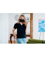 FACE MASK BLACK BOW - 1 PIECE