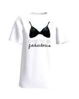 Dare to be fabulous white t-shirt