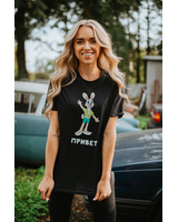 PRIVET UNISEX PRINT T-SHIRT BLACK