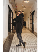 CUSTOM BLACK HOODED DRESS