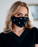 FACE MASK BLACK BOW - 1 PIECE