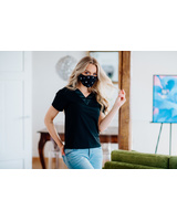FACE MASK BLACK BOW - 1 PIECE