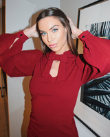 DOLLABLE CHIFFON SLEEVE BLOUSE BORDEAUX