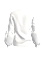 ABSTRACT WOLF ALICE SWEATSHIRT WHITE