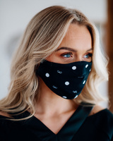 FACE MASK BLACK BOW - 1 PIECE