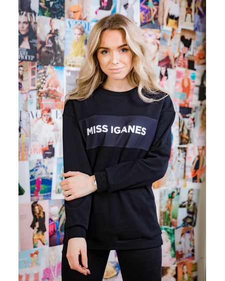 MISS IGANES OVERSIZE SWEATSHIRT BLACK