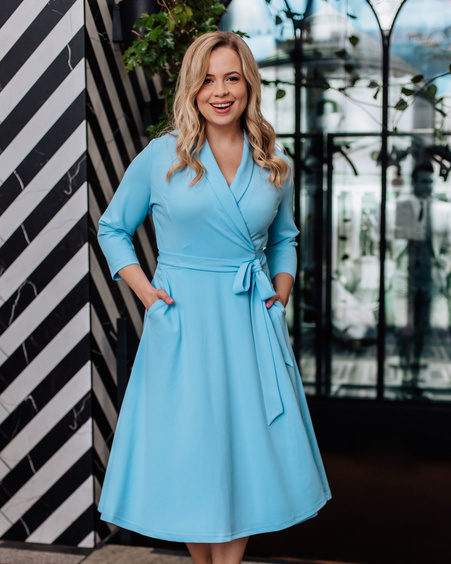 MOON MIDI DRESS SKY BLUE