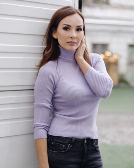 KNIT PULLOVER LILAC