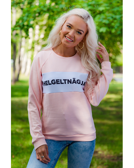 HELGELTNÄGIJA RAGLAN SWEATSHIRT PEACHY