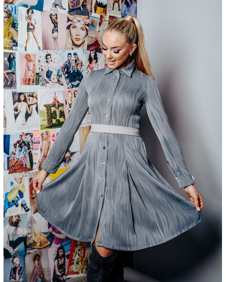 GREY PETUNIA MOTIVATION DRESS