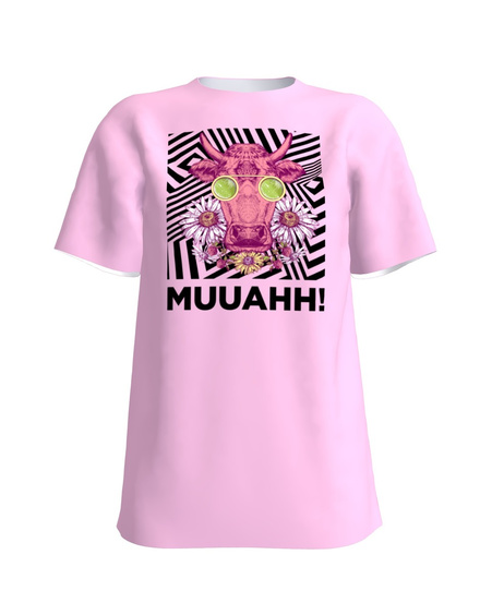 T-Shirt H UNISEX light pinkMUUAHH!