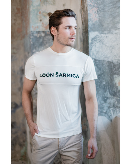 MEN LÖÖN ŠARMIGA T-SHIRT WHITE