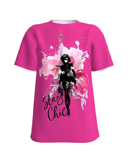 STAY CHIC PINK T-SHIRT