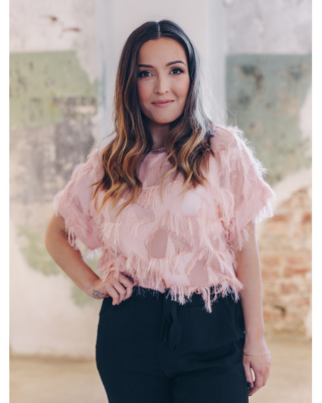 FRINGE TOP PEACHY