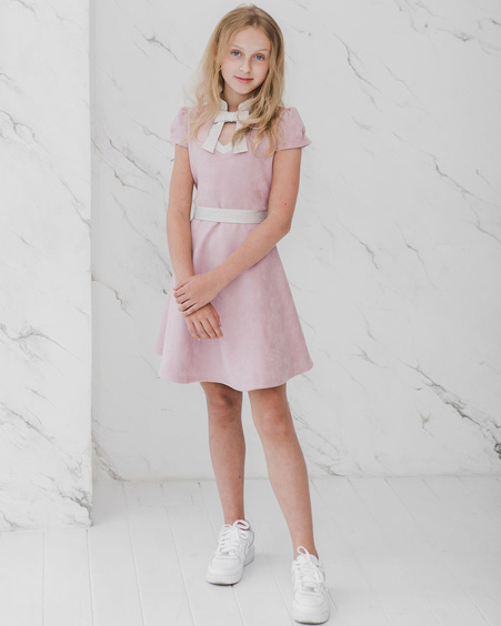 KIDS DOLLABLE DRESS PINK