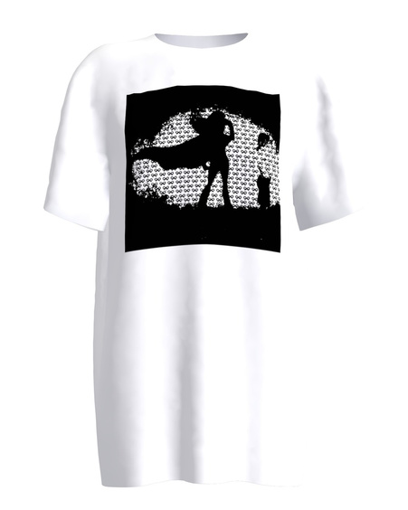B&W SUPERMOM UNISEX T-SHIRT WHITE