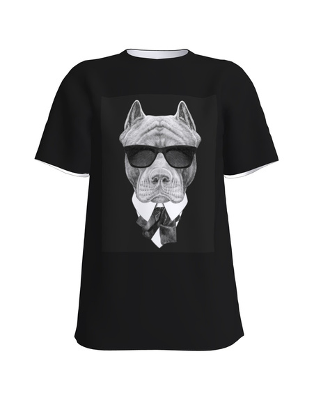 BULLDOG UNISEX T-SHIRT BLACK