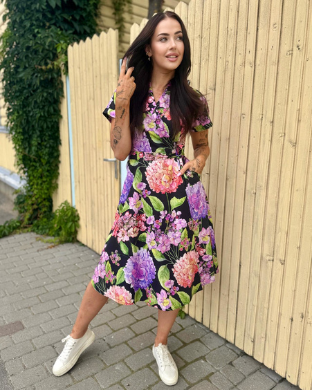 HORTENSIA MOON MIDI DRESS