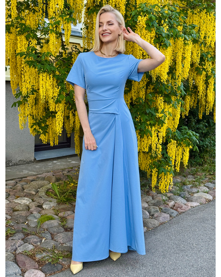 SHIFTED MAXI DRESS BLUE