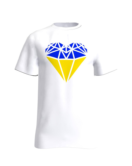 WE LOVE UKRAINE UNISEX T-SHIRT WHITE