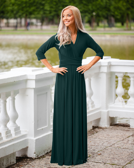 ELEGANT MAXI DRESS GREEN