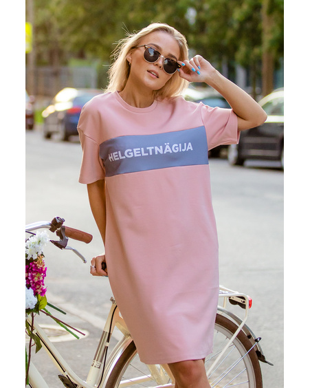 HELGELTNÄGIJA OVERSIZE DRESS PINK