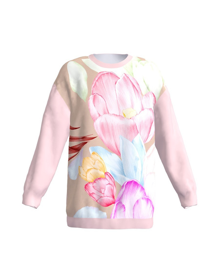 AKINDE OVERSIZE SWEATSHIRT PEACHY