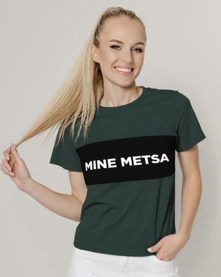 MINE METSA SLOGAN T-SHIRT GREEN