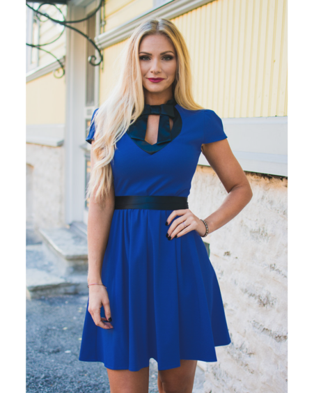 DOLLABLE DRESS BLUE ELECTRIC