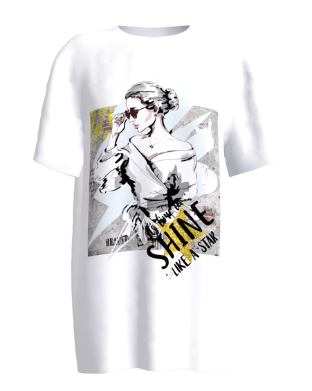 shine like a star white women's t-shirt