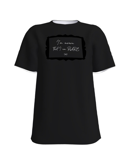 I AM RARE SLIM T-SHIRT BLACK