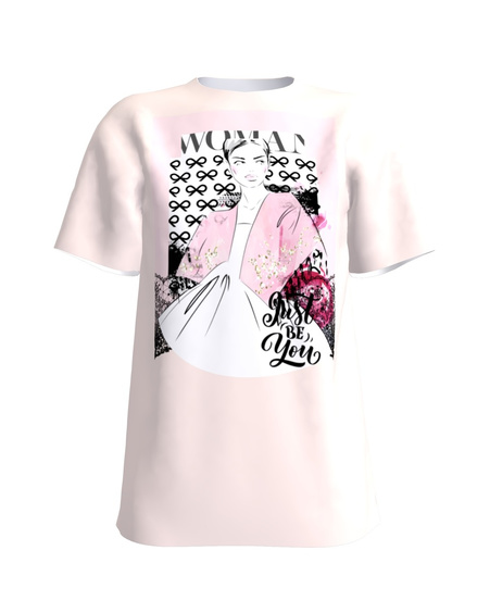 just be you pink Slim t-shirt
