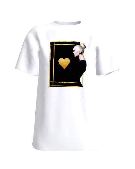 Gold heart T-Shirt
