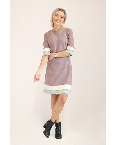 LAYERCAKE MINI DRESS PLUM