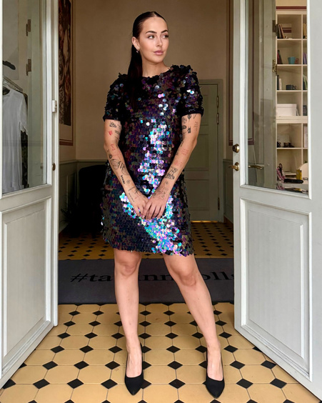 MULTICOLOR SEQUIN DRESS