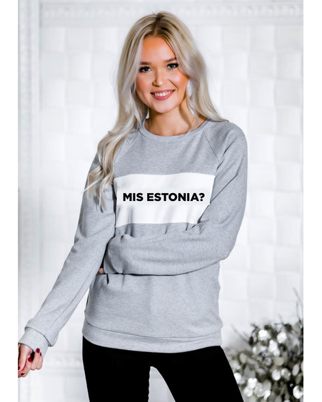 MIS ESTONIA? SWEATSHIRT VELVET GREY