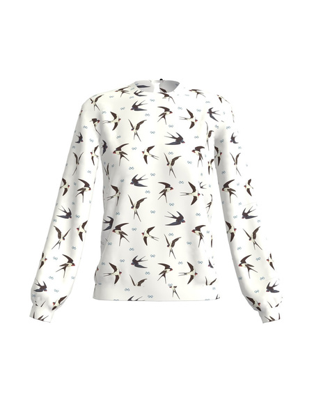 SWALLOW SWEATSHIRT IVORY