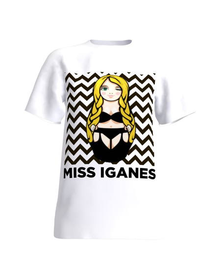T-Shirt White MISS IGANES BEIB