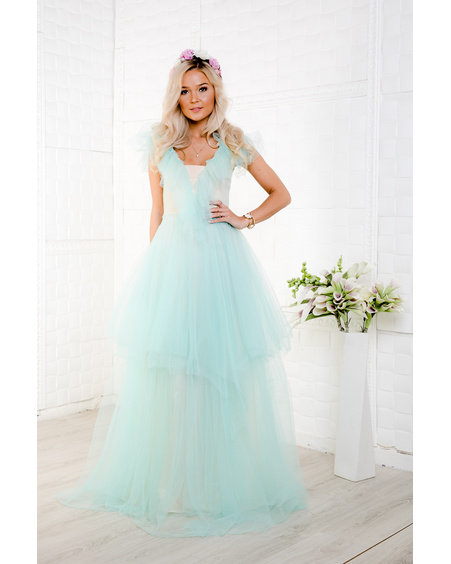 MINT TULLE MAXI DRESS