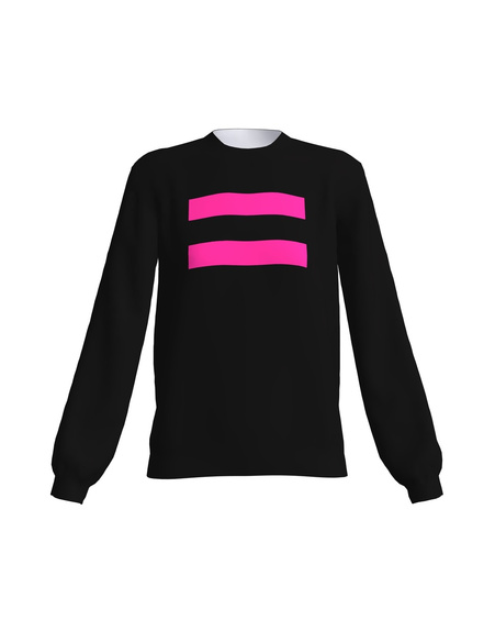 BLACK PINK NEON EQUAL SWEATER