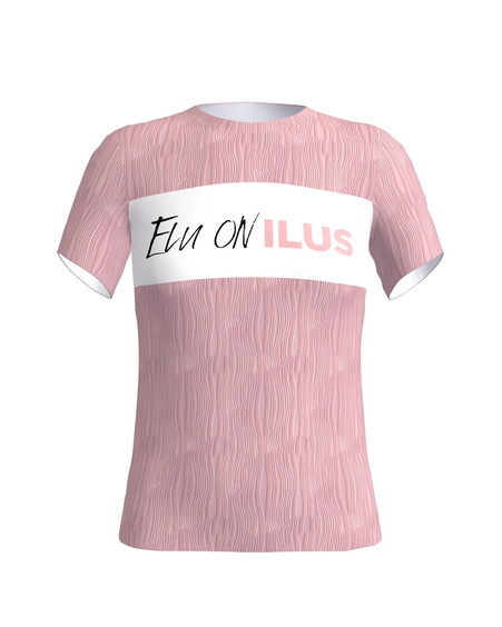 ELU ON ILUS pink wave t shirt