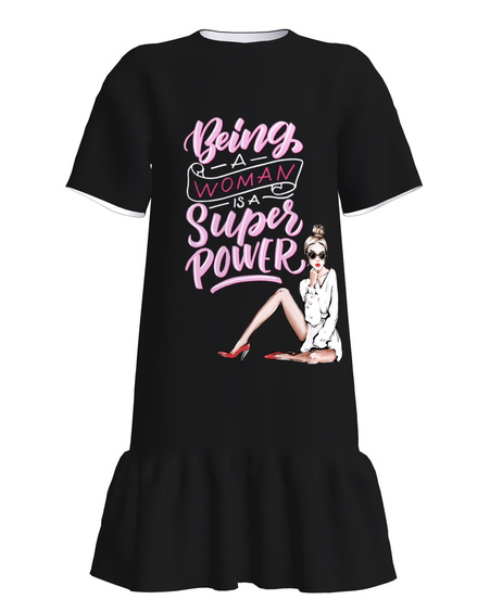 T-Shirt Dress SUPER POWER