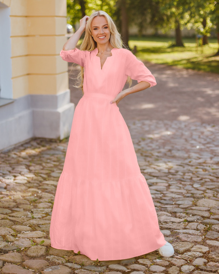 COMET MAXI DRESS CORAL