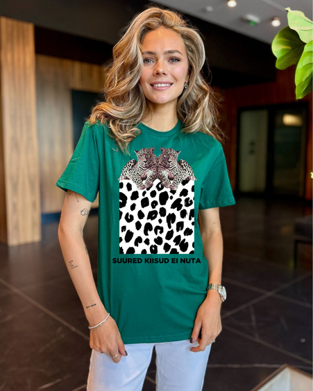SUURED KIISUD EI NUTA T-SHIRT GREEN