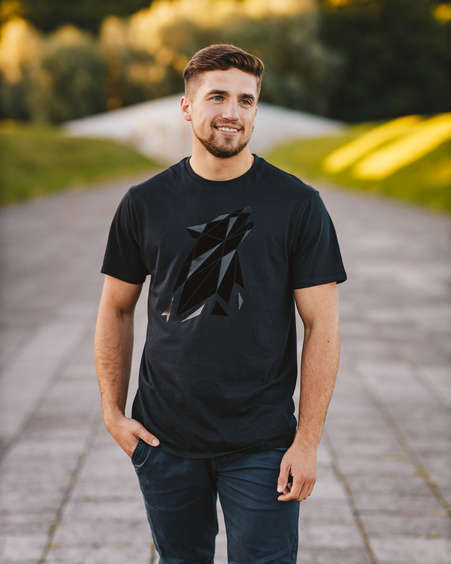 WOLF UNISEX T-SHIRT BLACK