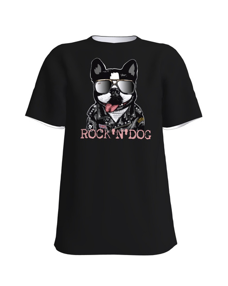 ROCK'N'DOG UNISEX T-SHIRT BLACK