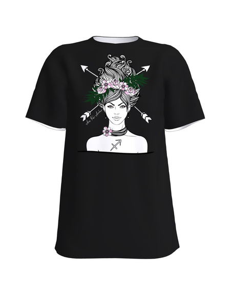 SAGITTARIUS SLIM T-SHIRT BLACK