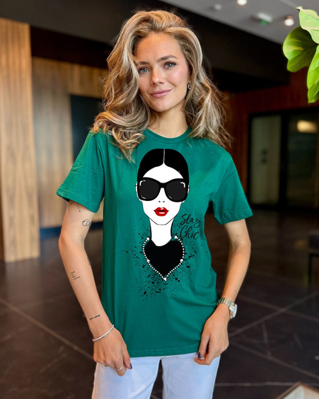 STAY CHIC T-SHIRT GREEN